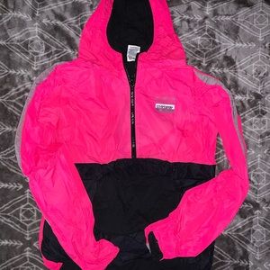 PINK half zip anorak XS
